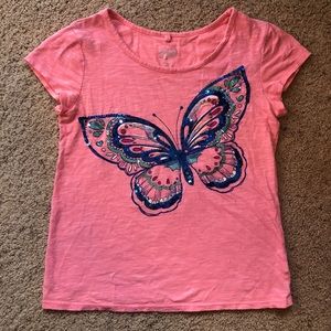Justice butterfly shirt